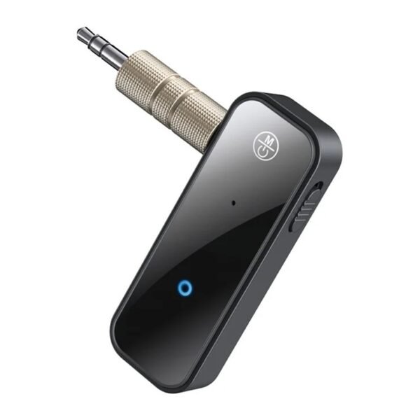 YESIDO YAU25 2-in-1 Bluetooth 5.0 Transmitter & Receiver AUX Adapter Mini Wireless 3.5mm Audio Adapter for Car & Home StereoSystems