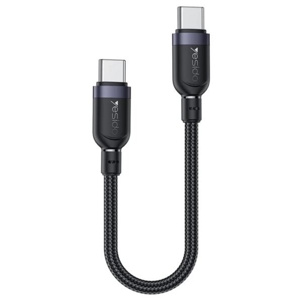 YESIDO CA188 0.3m USB-C to USB-C Cable 60W Fast Charging & Data Sync Short Cord