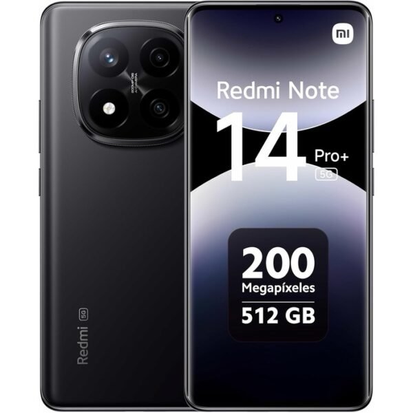 Xiaomi Redmi Note 14 Pro 5G + 4G LTE (512GB + 12GB) NFC 6.67" 120Hz 200MP Pro AI Camera Model 24090RA29G Unlocked Dual Sim (Midnight Black)