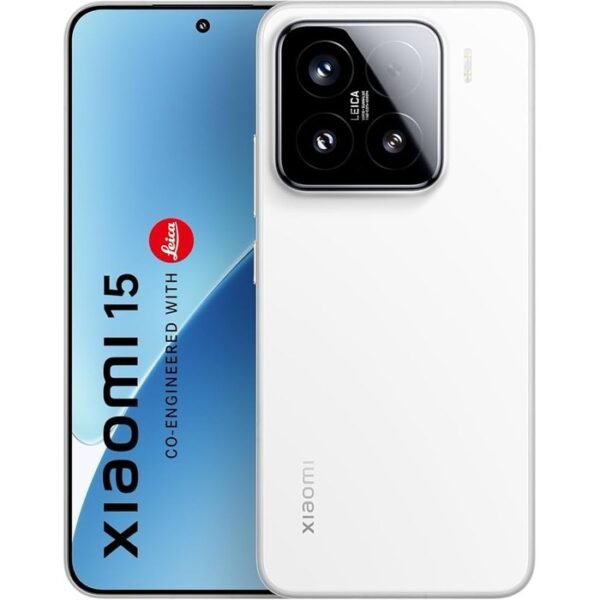 Xiaomi 15 (12GB + 512GB) 50MP Leica Triple Camera, Snapdragon 8s Gen 3, 1.5K AMOLED 120Hz Display, Hyper AI Performance (White)